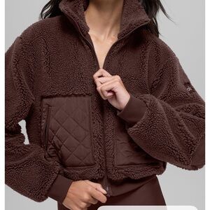 ALO Sherpa edge bomber- brownstone